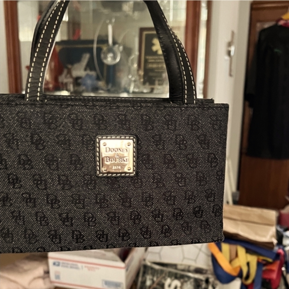 Dooney & Bourke Black Monogram small Satchel NWOT